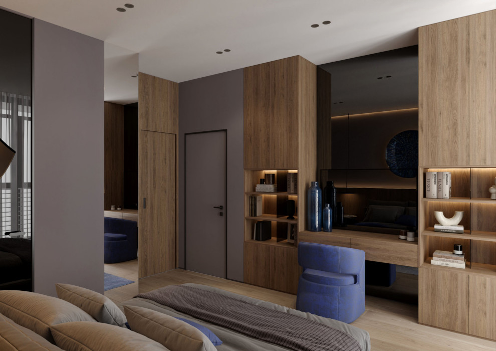 Спальня с цветом Электрик  Bedroom in Electic Colore