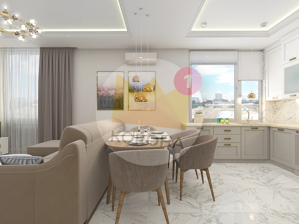 Дизайн-проект квартиры ЖК Солнечный Олимп