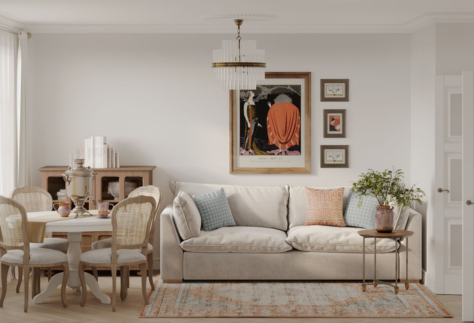 Обложка проекта: Квартира с элементами сталинского ампира