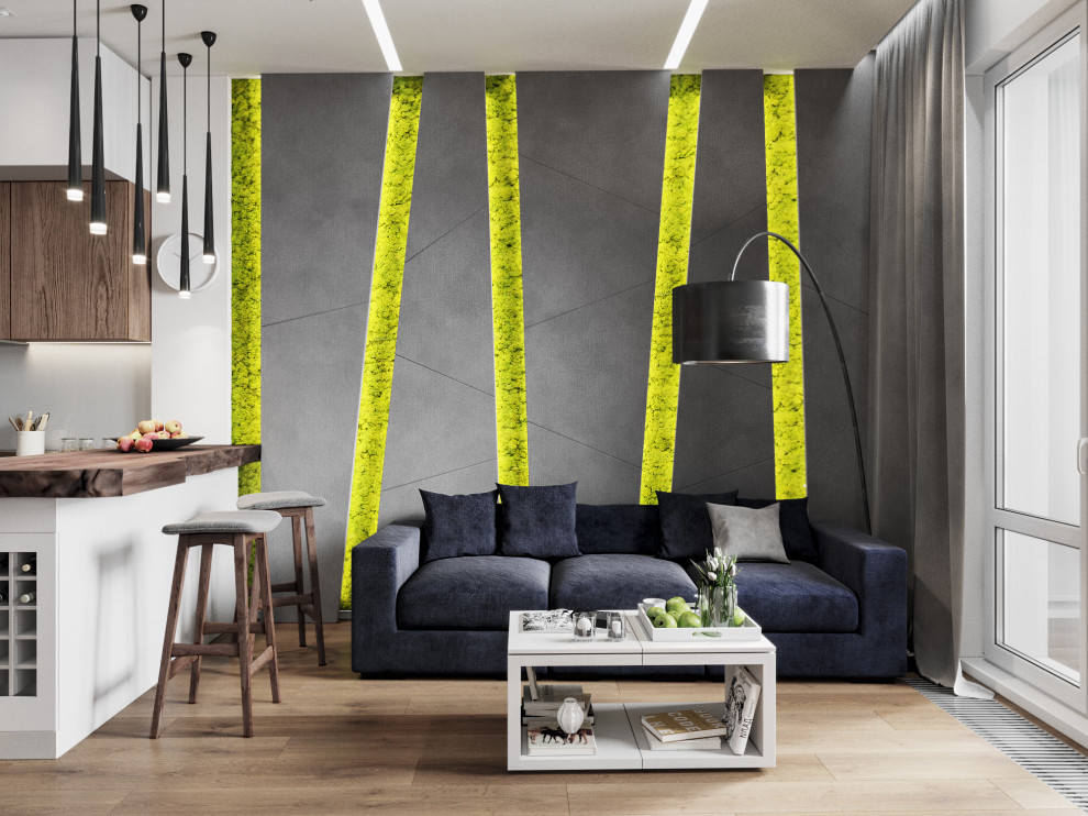 Квартира в современном стиле с элементами ЭКО в Санкт-Петербурге