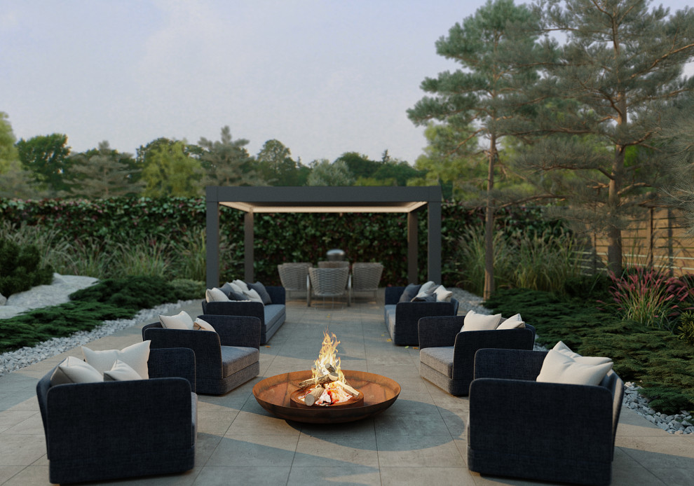 Проект небольшого сада в Воронеже.