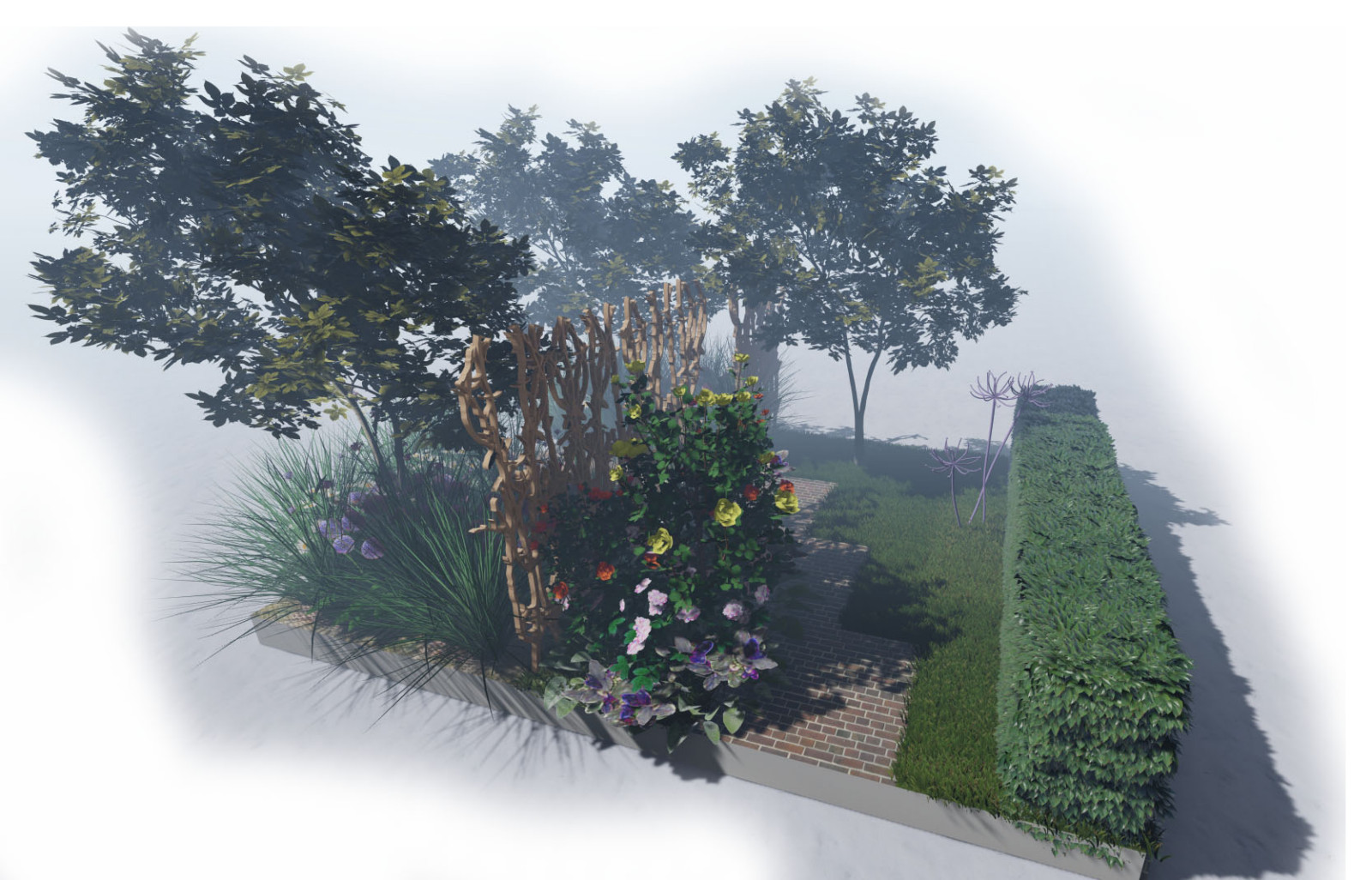 Выставочный сад "Контраст времен"