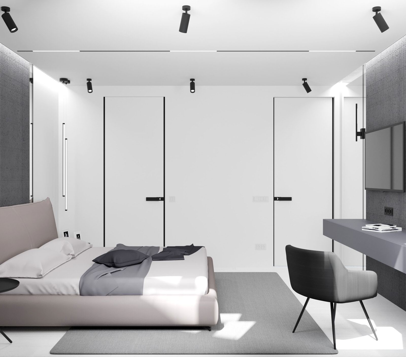 Спальня из проекта квартиры в ЖК "Домашний"