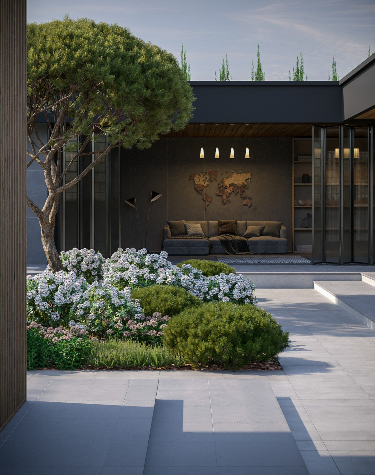 Проект благоустройства территории частного дома.