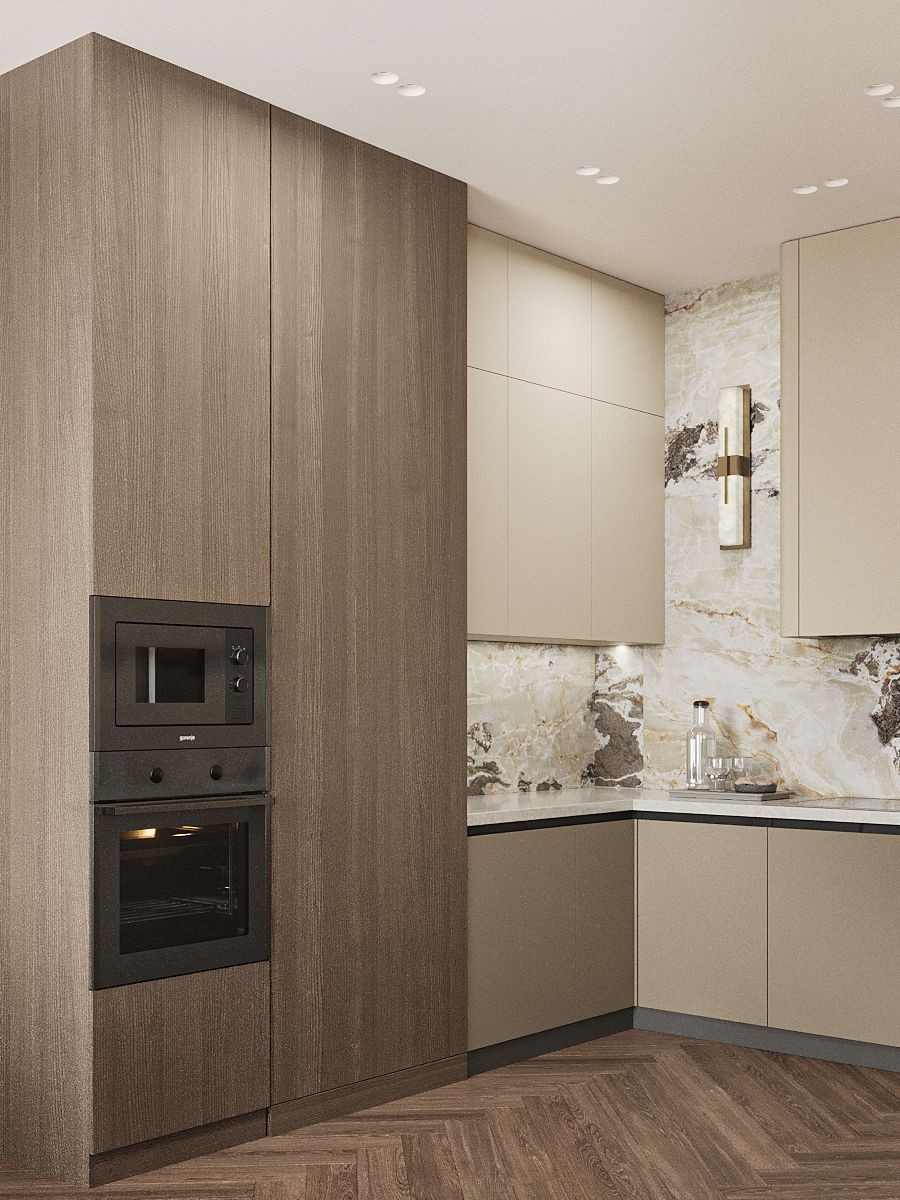 Современный интерьер с теплой атмосферой и эко-акцентами