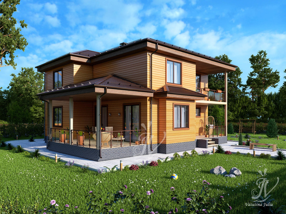 Обложка проекта: Визуализация двухэтажного дома