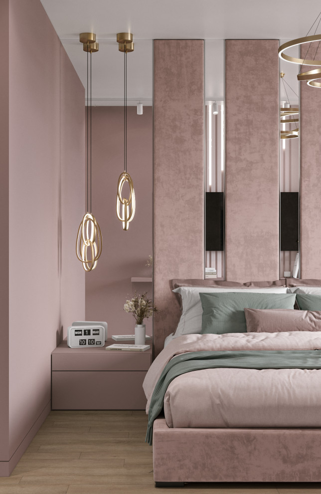 Дизайн интерьера в розовых тонах