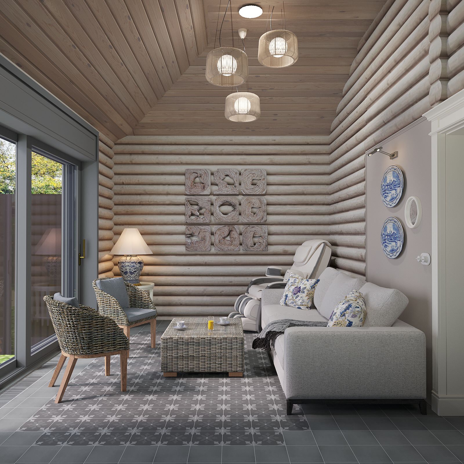 комната отдыха в частной бане