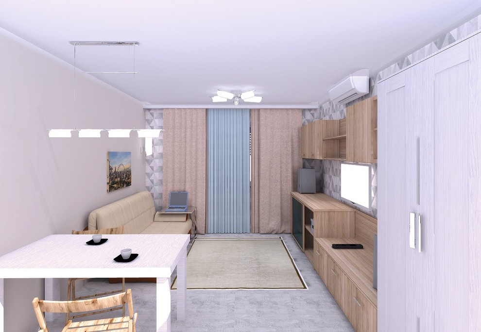 Студия на 13м этаже