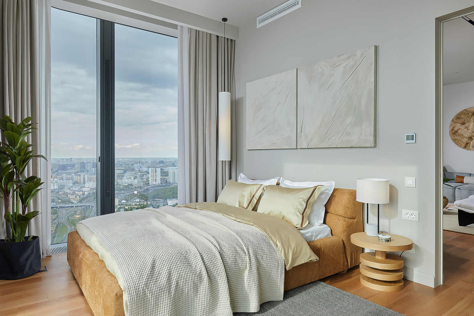 Квартира в Москва-Сити 2 (бежевое дерево)