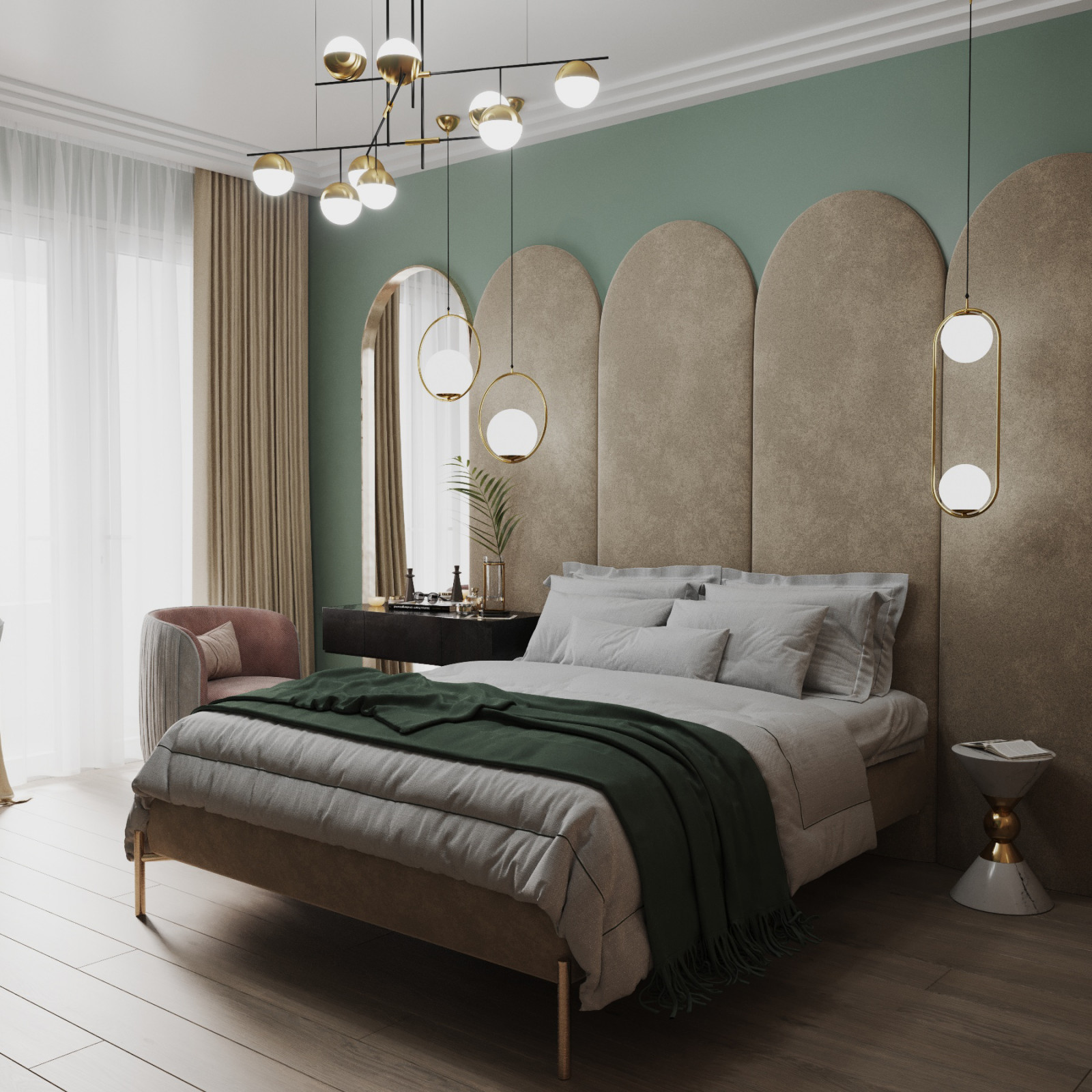 Интерьер 3-комнатной квартиры в ЖК Два ангела