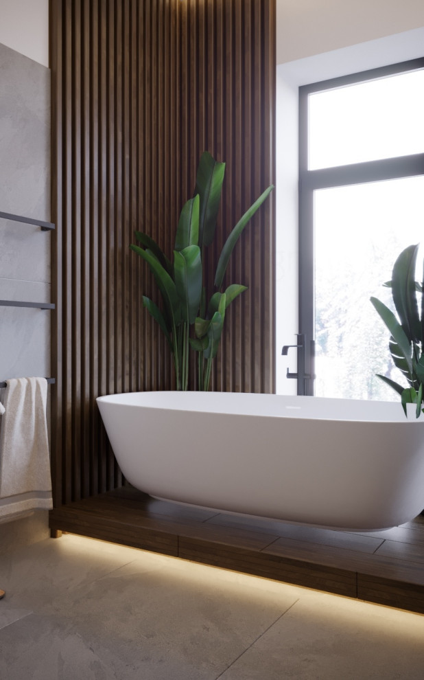 Санузел. Дизайн-проект таун-хауса в Новогорске