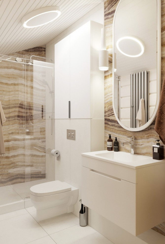 санузел на мансарде