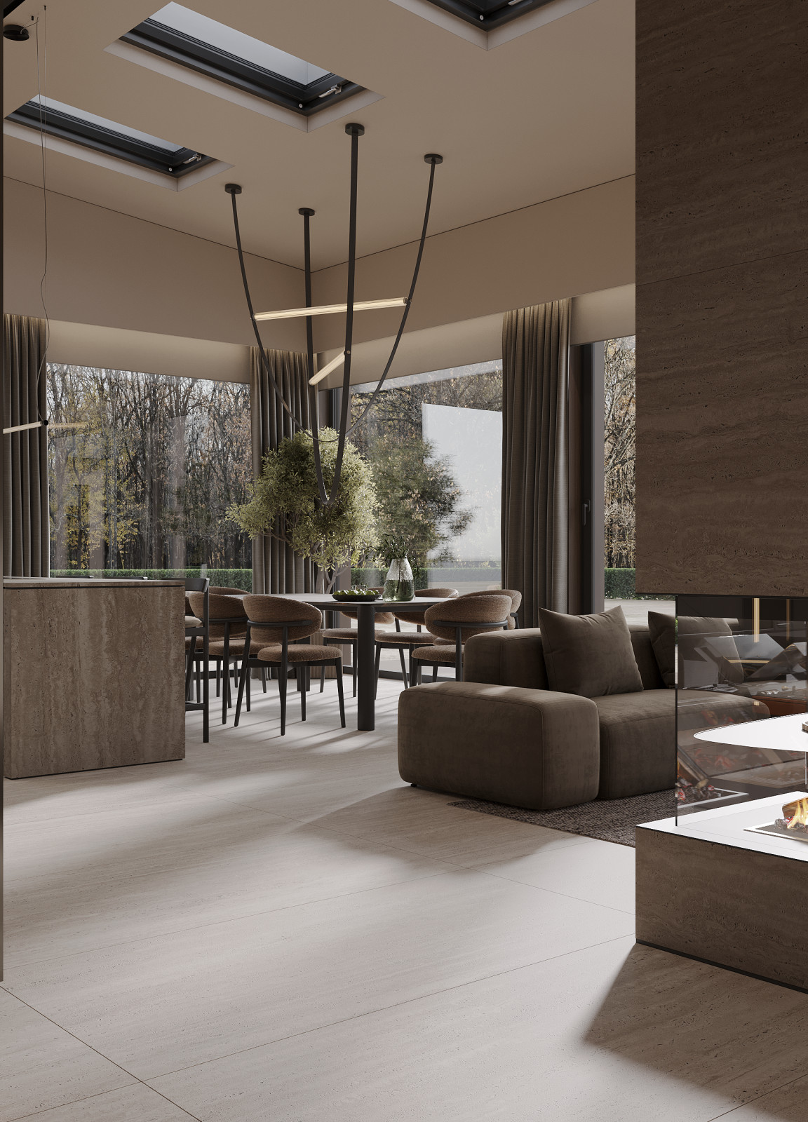 Интерьер дома, 9 просека, 240м2