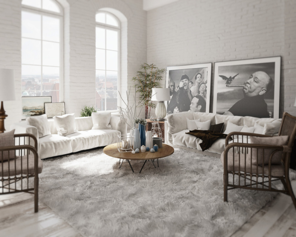 Лофт интерьер апартаментов в Казани.