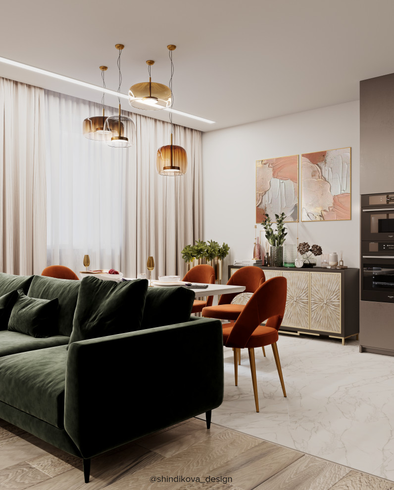 Обложка проекта: Кухня-гостиная