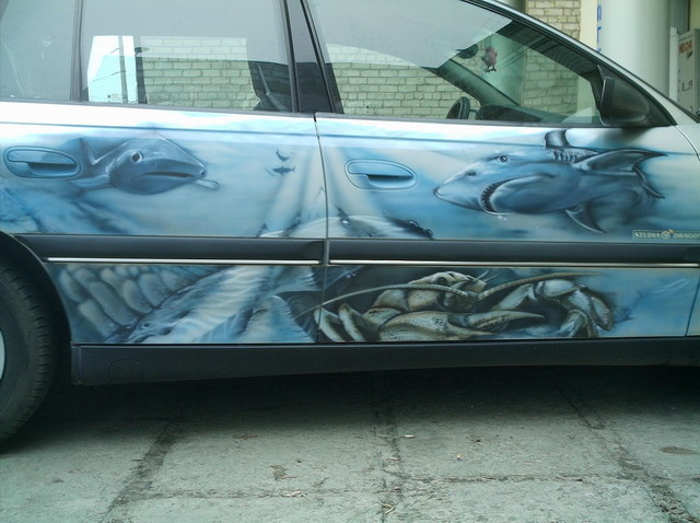 Аэрография на авто.