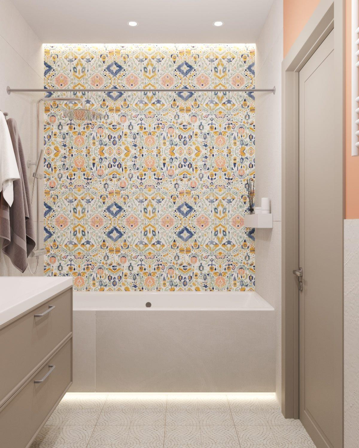 Яркая эклектичная квартира 85м2 в Новороссийске