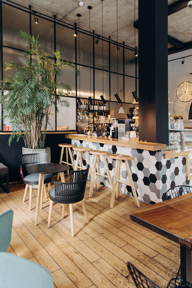 Обложка проекта: Кофейня в современном стиле с элементами скандинавского и эко-стиля MR.CUP - 201