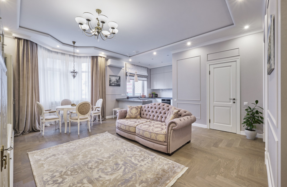 Квартира в светло-серых тонах