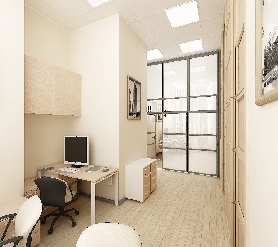 Дизайн-проект офиса "Техстрой"-2018 год.Кабинет.