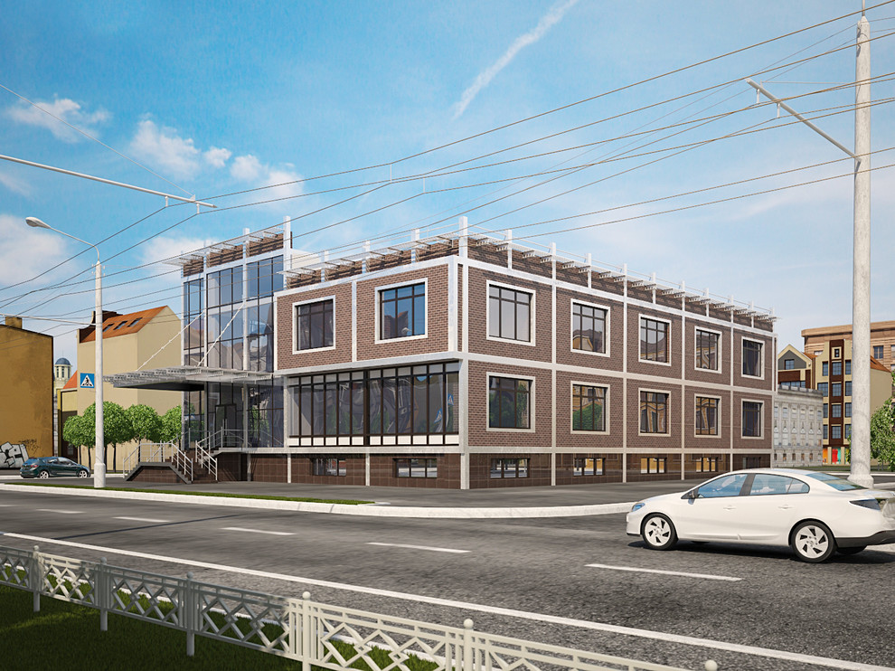 Проект тогово-офисного здания