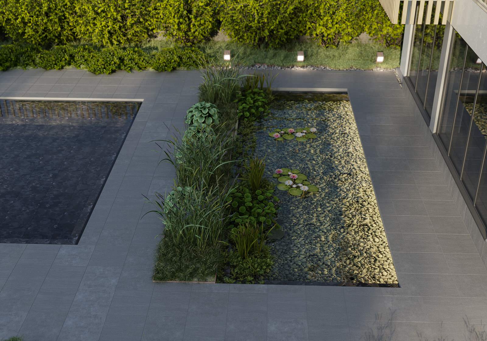 Современный небольшой сад в Воронежской области