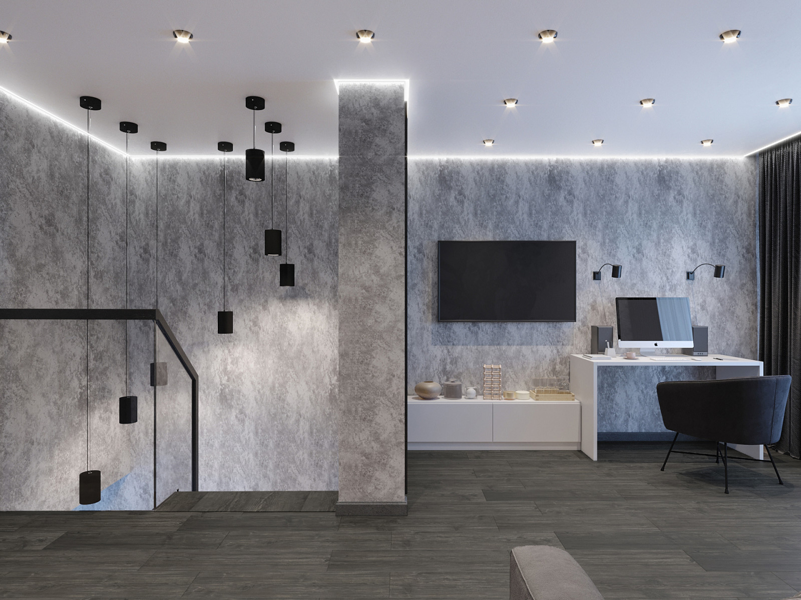 Крутейший дизайн интерьера таунхауса (дер.Кривцово)