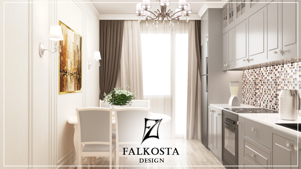 Гостеприимная квартира в неоклассике