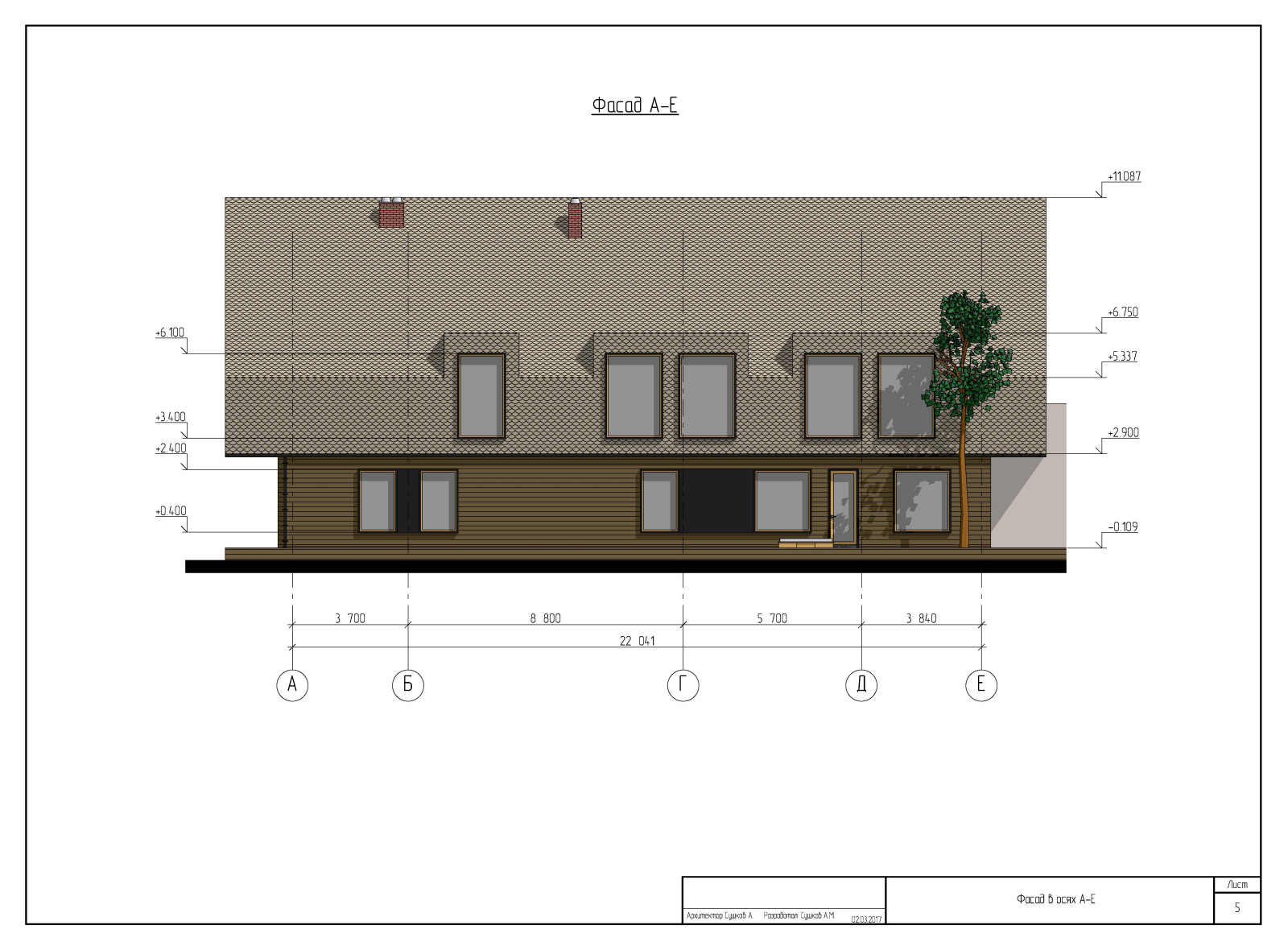 Индивидуальный жилой дом в г. Пермь 2017