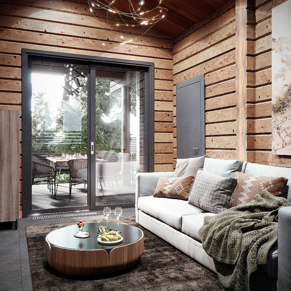 Современная баня, интерьер