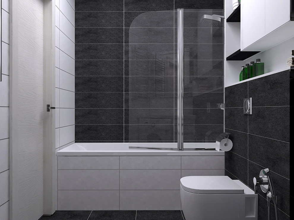 ванная комната в Ч/Б