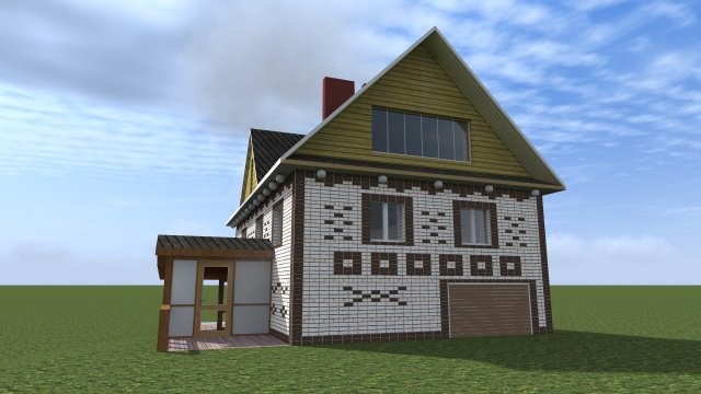 Кирпичный индивидуальный жилой дом [000.14]