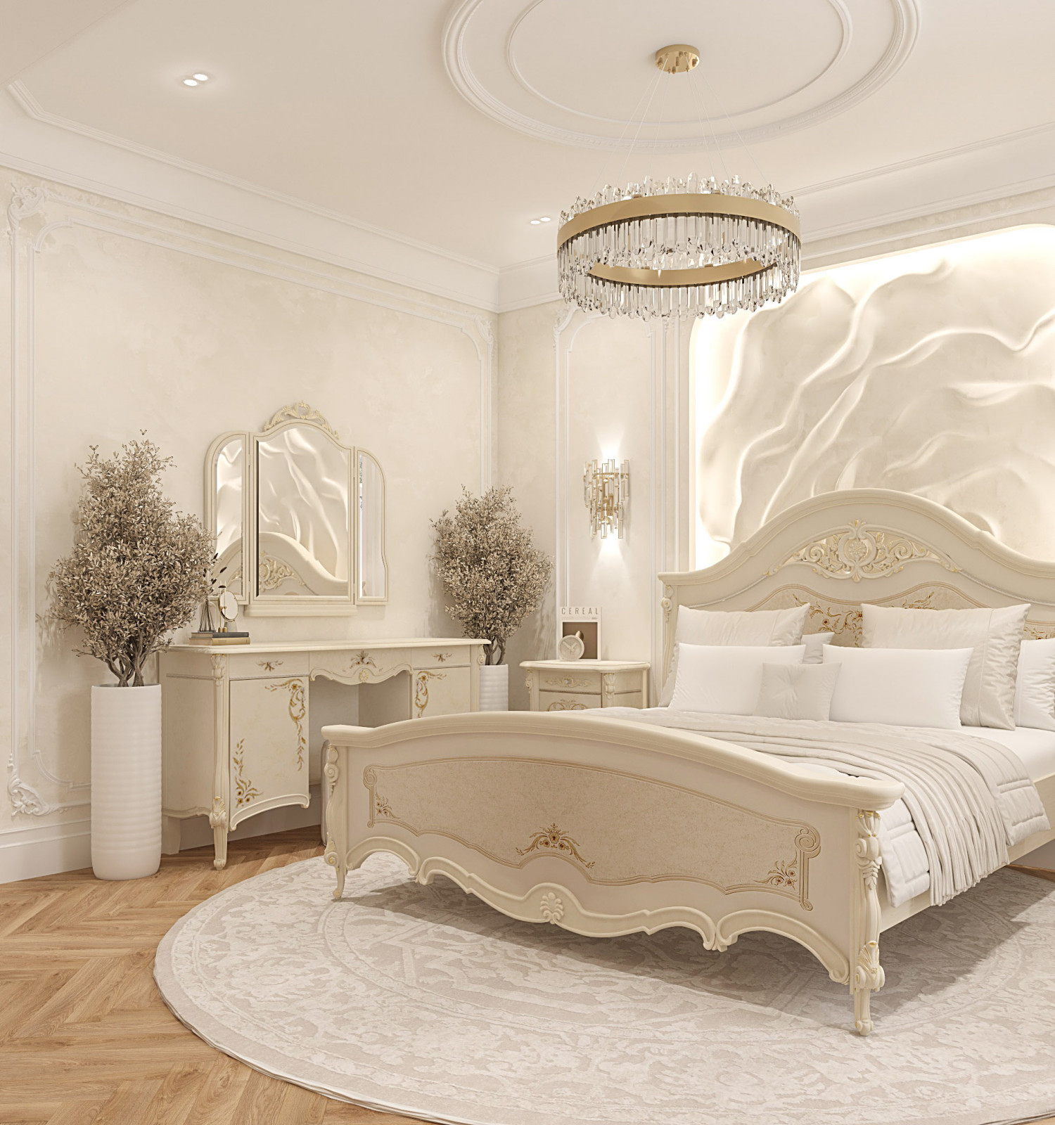 Интерьер Женской спальни . Таунхаус в КП "Образцово"