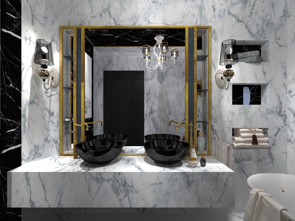 Bathroom classic style in Saint - Petersburg