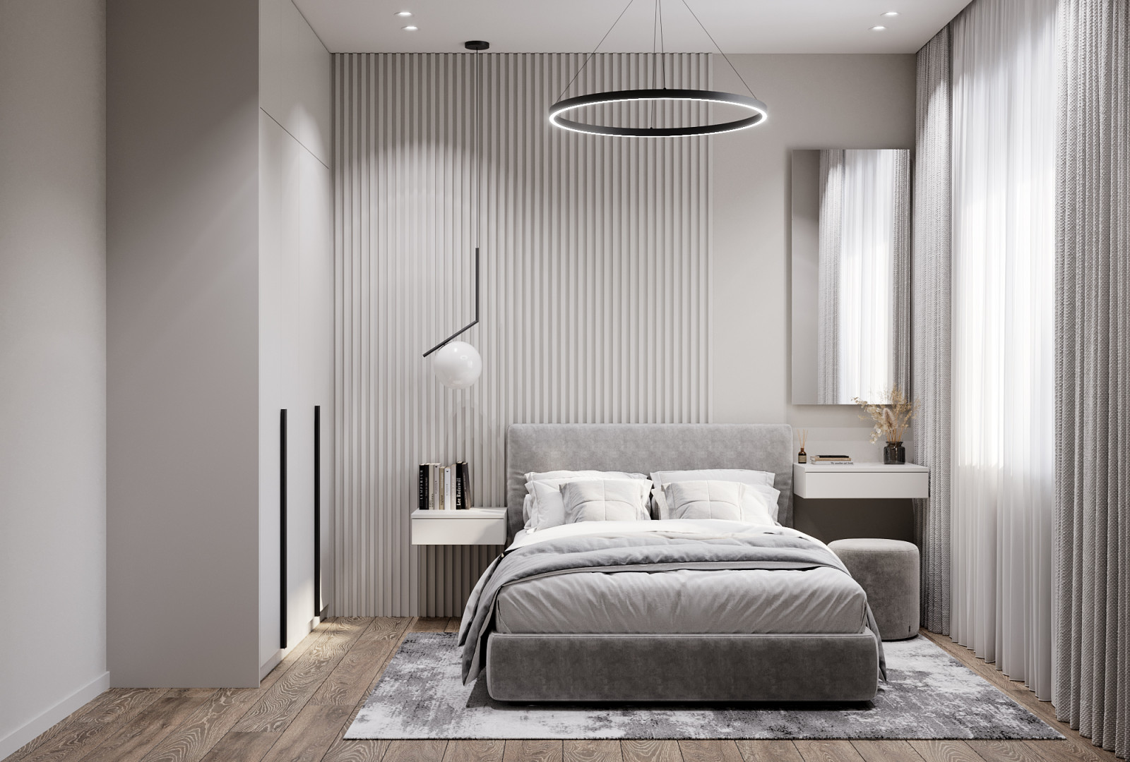 Дизайн гостевой спальни в светлых тонах