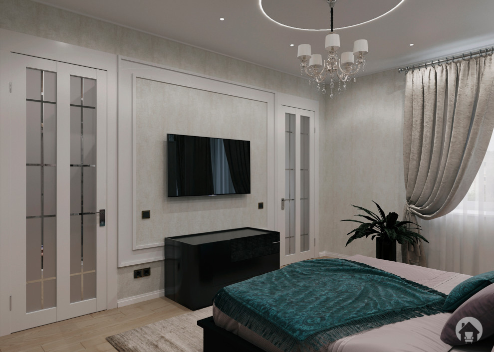 Обложка проекта: Дизайн-проект спальни "Современная классика"