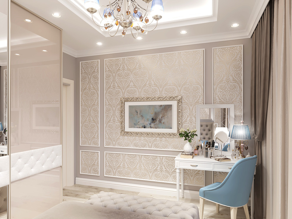 Обложка проекта: Дизайн проект: спальня в классическом стиле, г. Владивосток