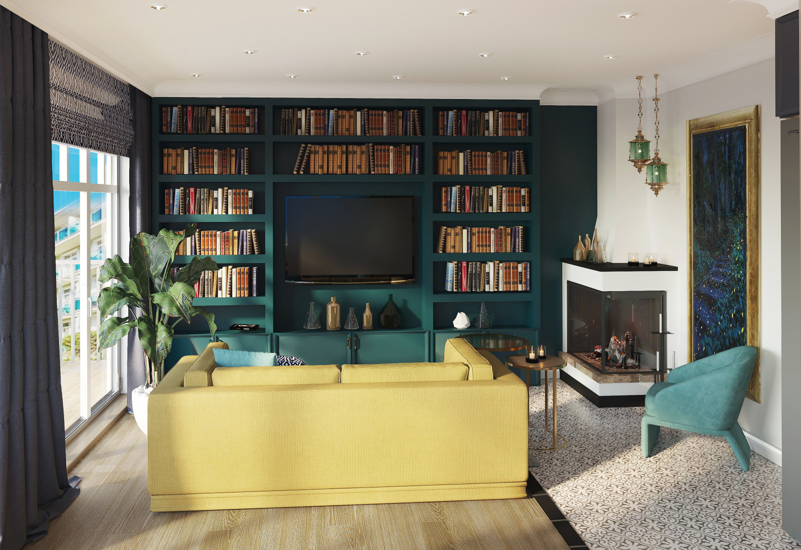 Wohn-Esszimmer. Variante 2