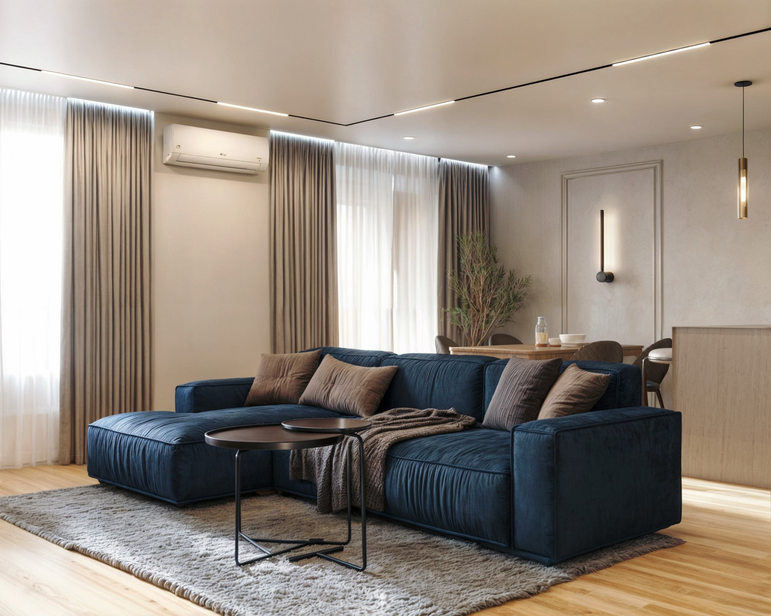 Обложка проекта: Дизайн-проект 3х комнатной квартиры в ЖК ОЗОН, площадью 98 м2