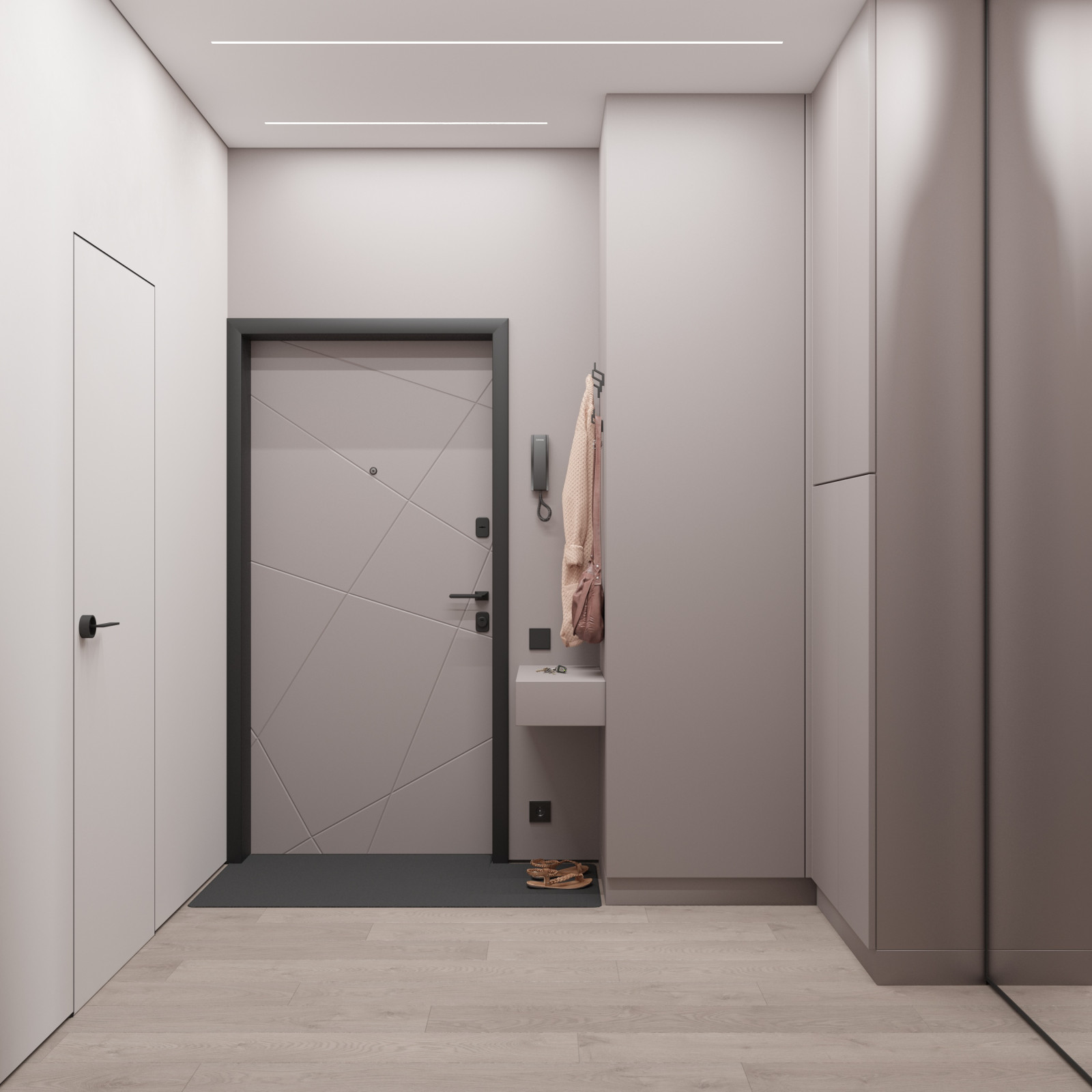 Обложка проекта: Стильная прихожая в маленькой квартире