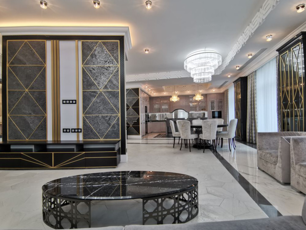 Ремонт четырехкомнатной квартиры площадью 276 кв.м в стиле Ар-деко