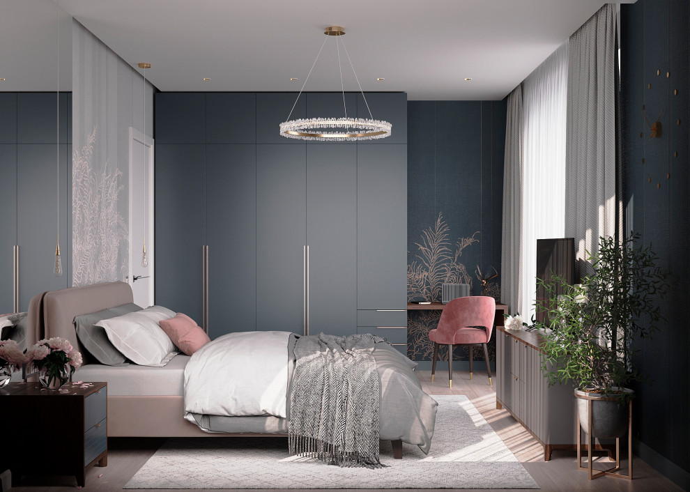 Обложка проекта: Спальня в 3-к. квартире ЖК "HeadLiner"