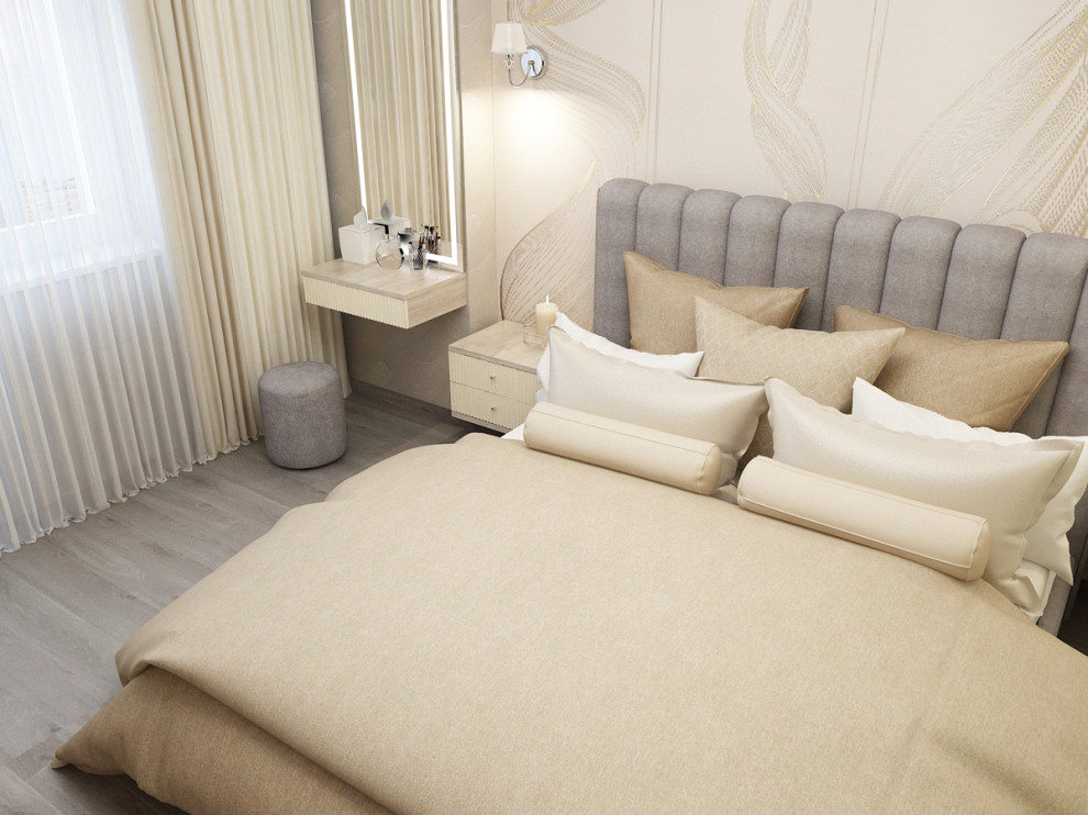 Спальня. 2 варианта визуализации & реализация