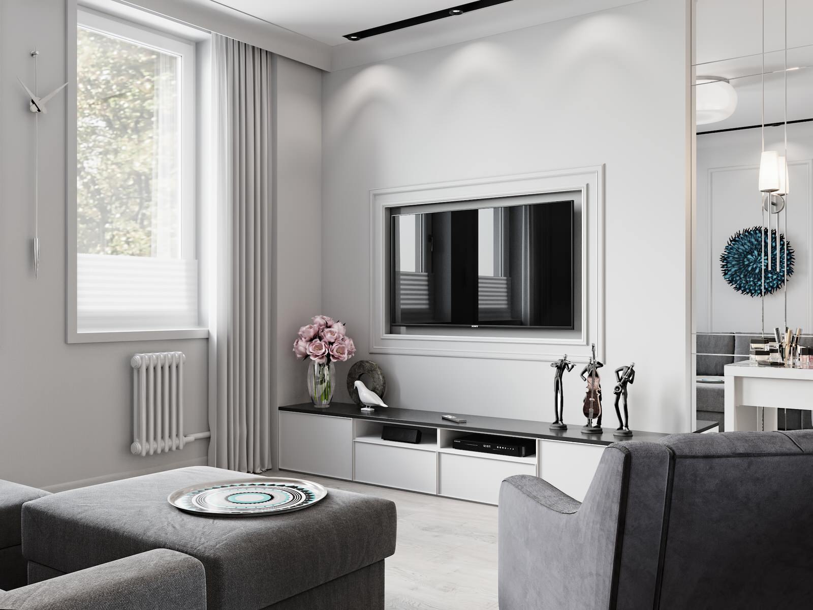 Контрастный белый