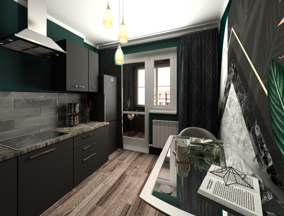 Однокомнатная квартира 34 кв.м. в трёх стилистических решениях.