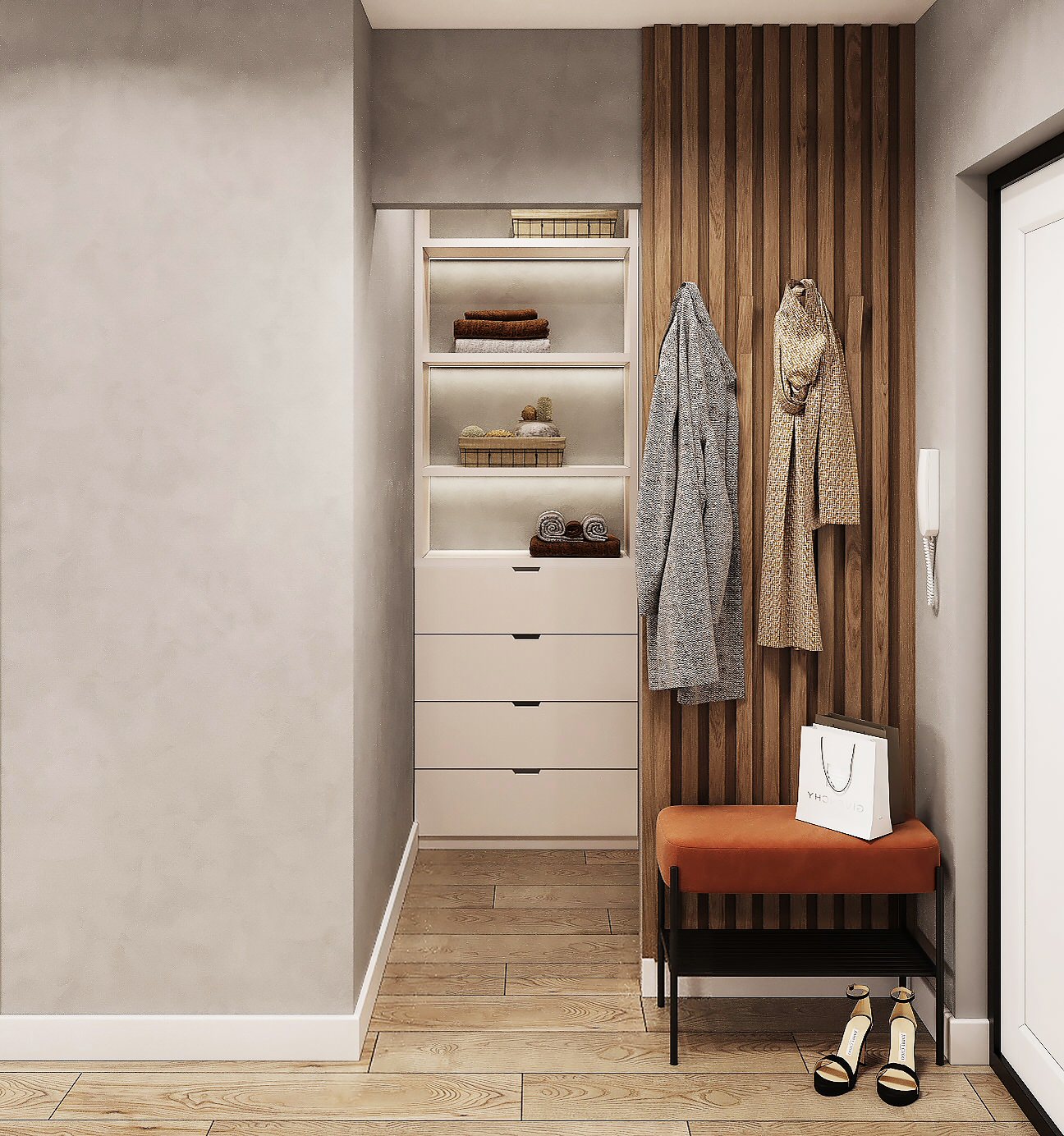 Квартира в оттенках зеленого