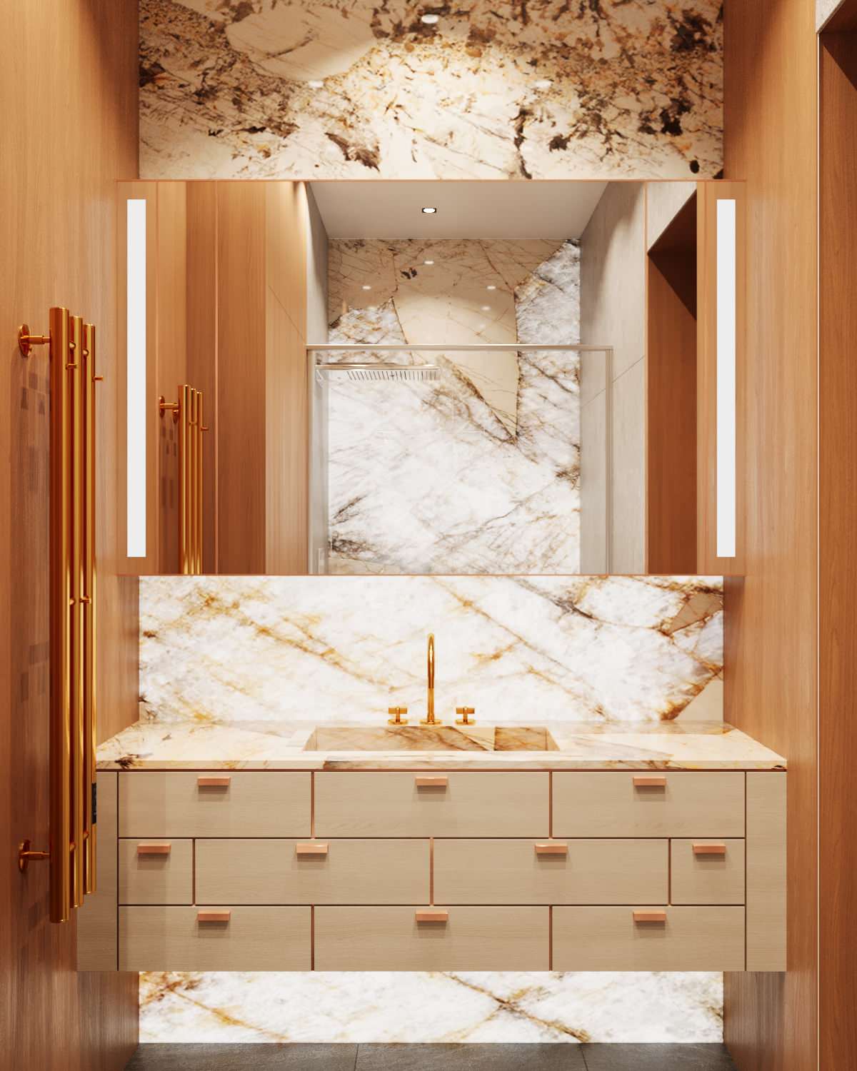 Дизайн интерьера квартиры в ЖК «Mon Cher», 190 м2