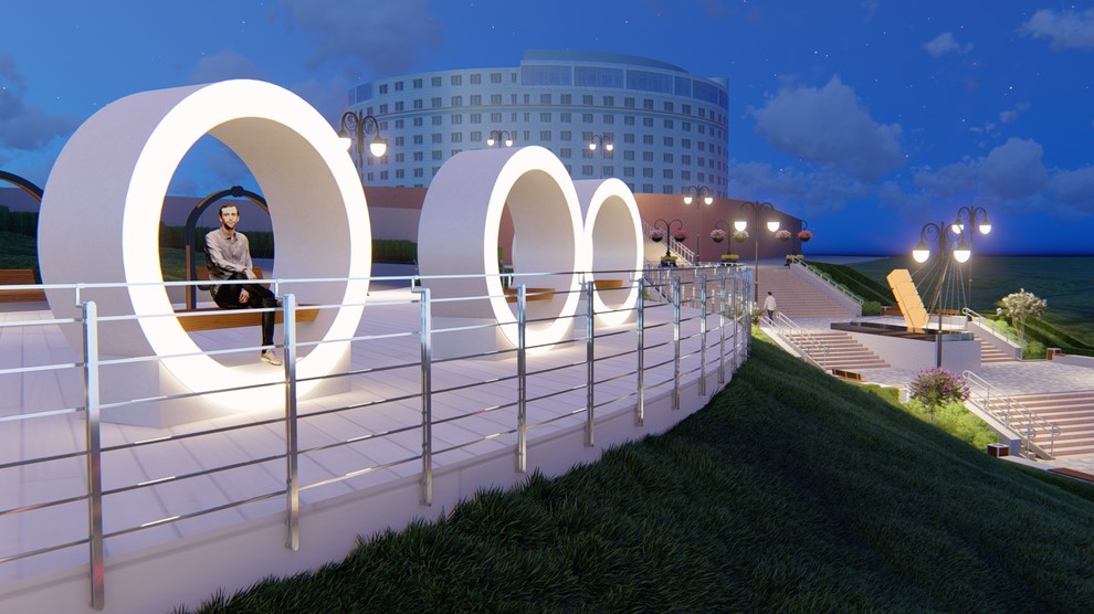 Реконструкция лестничного спуска к р.Волга в Комсомольско р-не, г.Тольятти