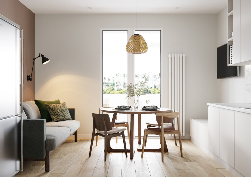 Проект квартиры "Пудра и шоколад"